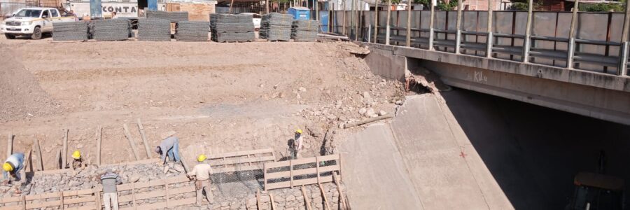 A buen ritmo avanza la reconstrucción del canal Yrigoyen