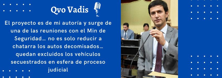 Dr. Javier Monico Pte de la Comisión de Legislación General del Senado