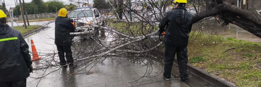Tras la lluvia de anoche, el Sistema de Emergencias 105 intervino en 16 incidentes