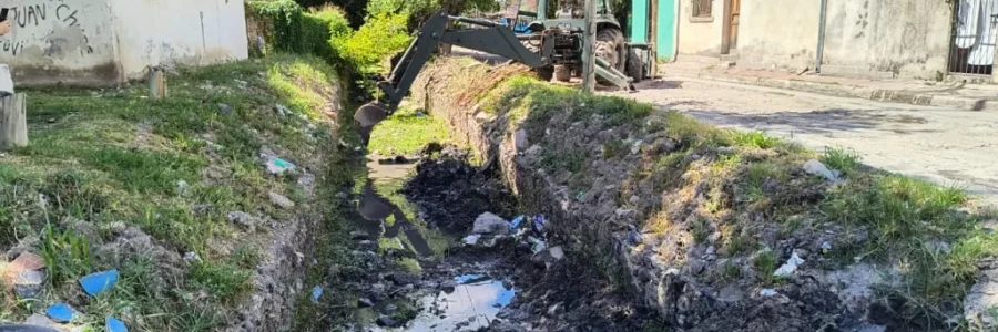 Avanza la limpieza del canal Tinkunaku y 115