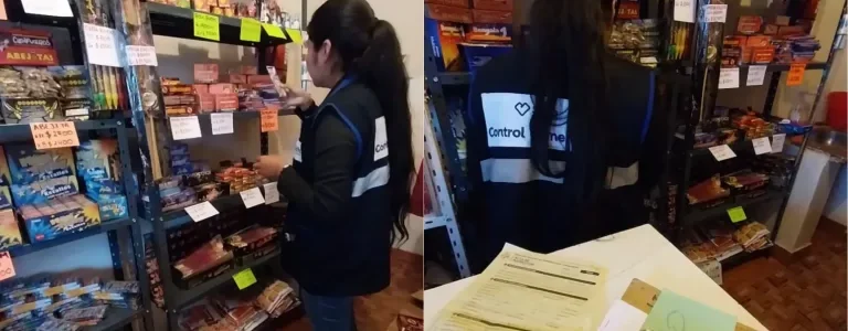 Control de Pirotecnia: se relevaron comercios y decomisó mercadería de ambulantes