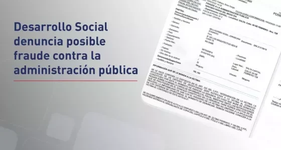 El Ministerio de Desarrollo Social denuncia posible fraude contra la administración pública