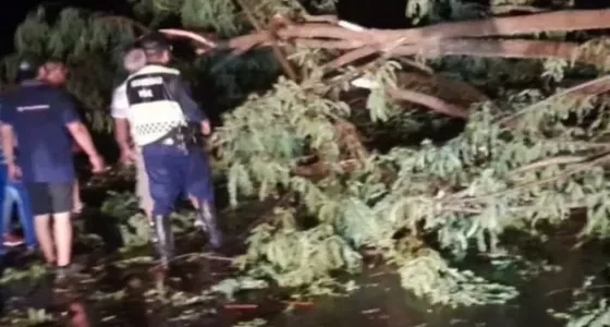 Asistencia de Seguridad a damnificados por el temporal en localidades del norte provincial