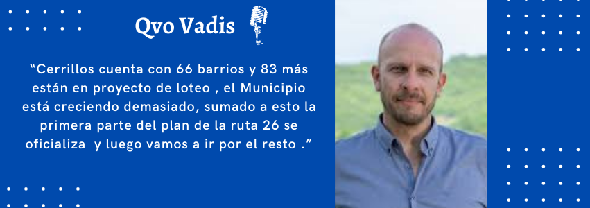 ENRIQUE BORELLI- INTENDENTE DEL DPTO DE CERRILLOS