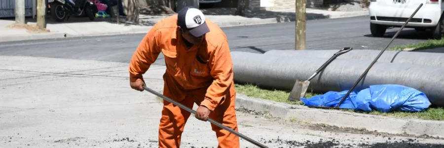 La Municipalidad repavimentó la calle Río Juramento en villa Lavalle