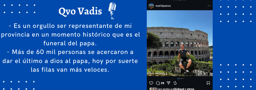Matías Panzza – Periodista Salteño en Roma