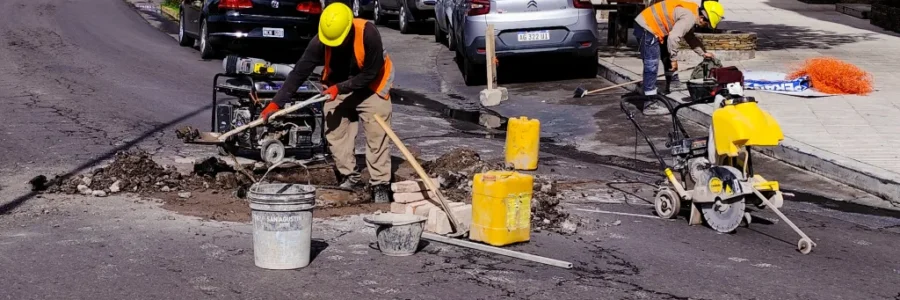 La Municipalidad avanza con el operativo de nivelación de bocas de registro