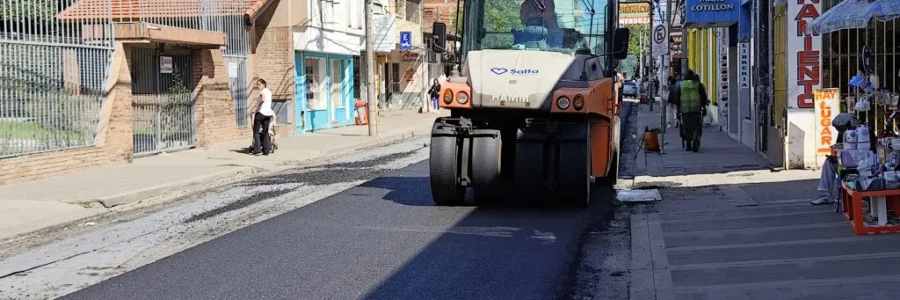 Repavimentaron la calle Ituzaingó al 400