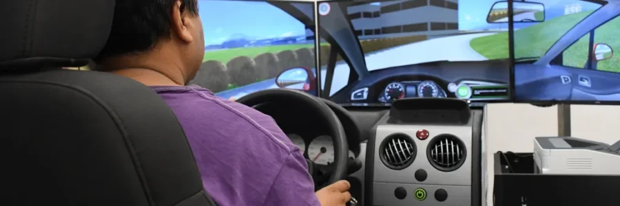 Se inaugura el simulador para rendir el exámen de licencia de conducir en el CEL del Libertad