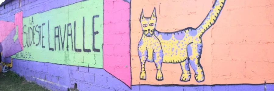 “En el Valle Lavalle”, el nuevo mural de la zona sudeste