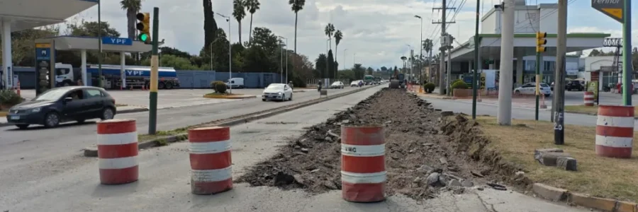 Plan Vial Sur: los trabajos se están realizando a la altura del barrio El Periodista
