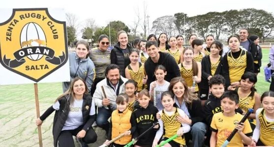 Sáenz inauguró una cancha de hockey en Orán, beneficiando a más de 500 jugadores del departamento
