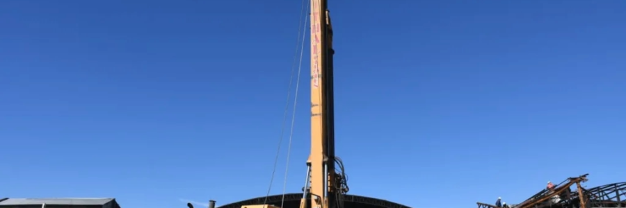 Mercado San Miguel: comenzó la instalación de las bases de las columnas