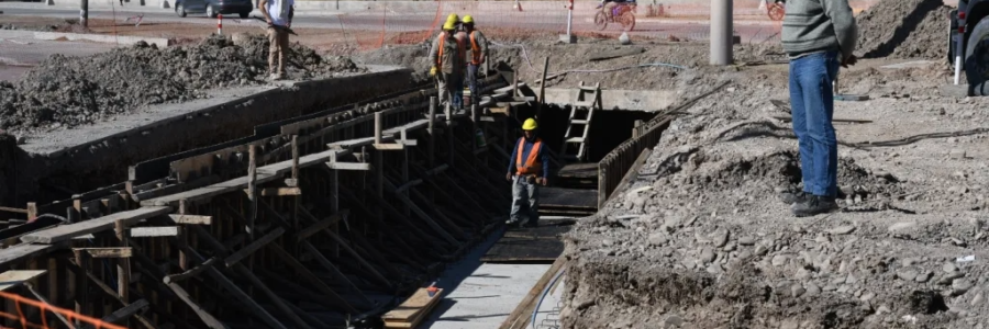 Plan Vial Zona Sur: continúa la obra del nuevo desagüe pluvial