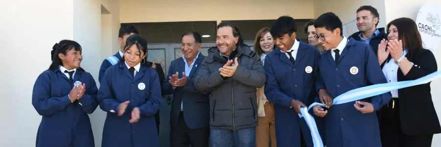 Un hecho histórico para el Alto Valle Calchaquí: el Gobernador inauguró la primera escuela técnica de Cachi