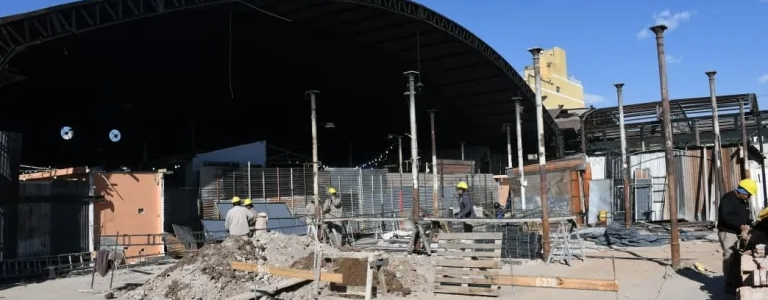 Mercado San Miguel: avanza la construcción de las nuevas columnas