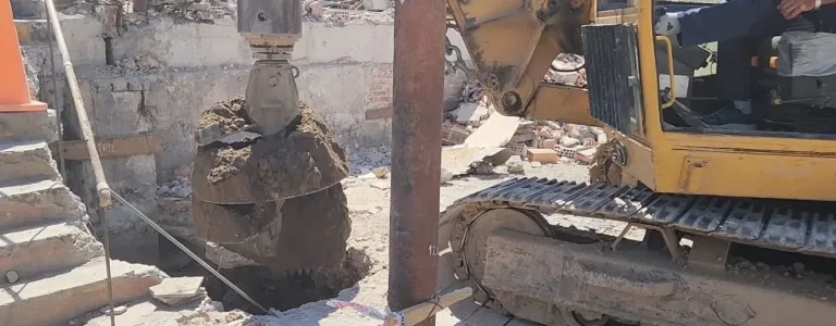 Mercado San Miguel, se concretó la 1ra etapa de perforación de suelo sobre calle Urquiza