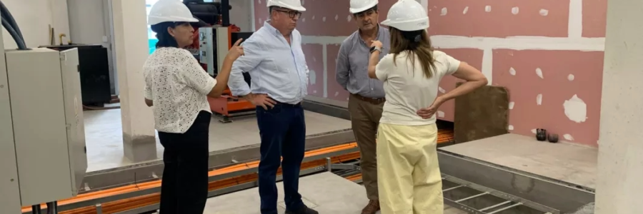 Supervisaron las obras de ampliación y refuncionalización del hospital San Bernardo