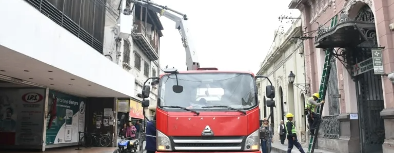 Se concretó un operativo de despeje de cables en Mitre al 200 y al 300  