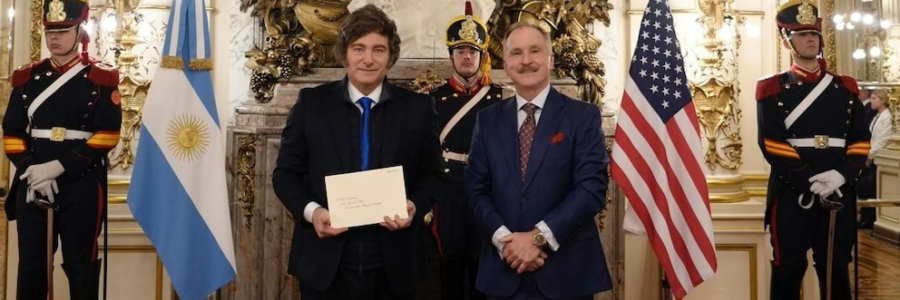 Peter Lamelas habló tras iniciar su ciclo como embajador: “Es un momento único para la relación entre EEUU y Argentina”