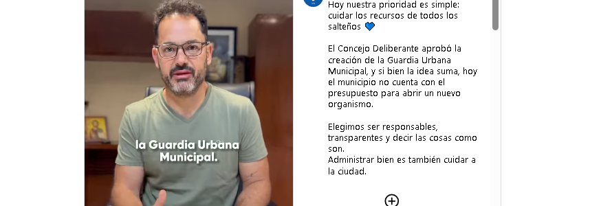 Por falta de presupuesto, Durand descartó crear la Guardia Urbana Municipal