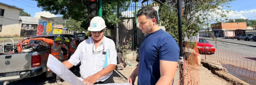 El Gobierno provincial avanza con la obra de recambio de cañerías en Villa Mónica