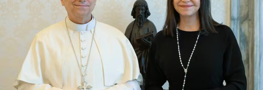 El papa León XIV recibió a María Corina Machado en el Vaticano