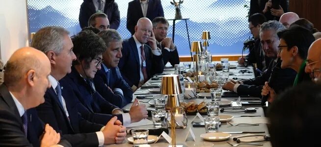 Davos: Javier Milei se reunió con CEOs de las principales firmas financieras globales