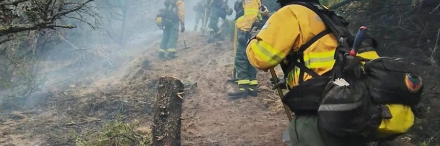 Continúa la cooperación de Salta en el combate de incendios forestales en Los Alerces
