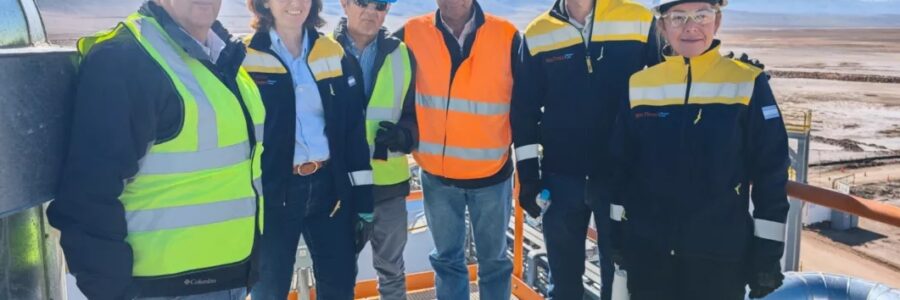 El ministro Lupión recorrió el proyecto de litio Rincón y relevó el avance de la planta que se construye en Salta