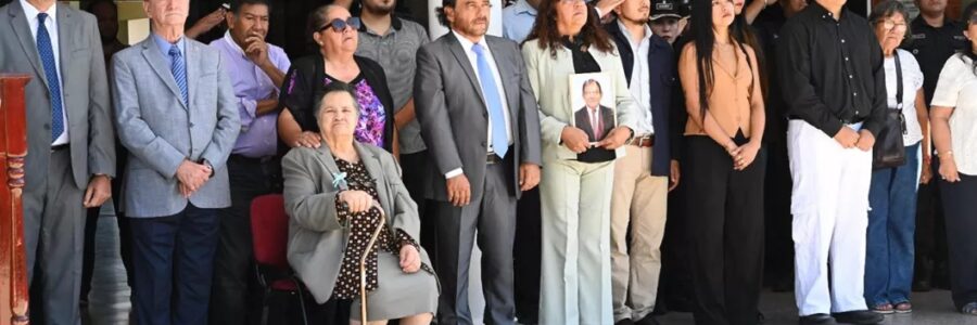 Con la presencia del Gobernador, se rindió homenaje a la trayectoria del Comisario Vicente Cordeyro