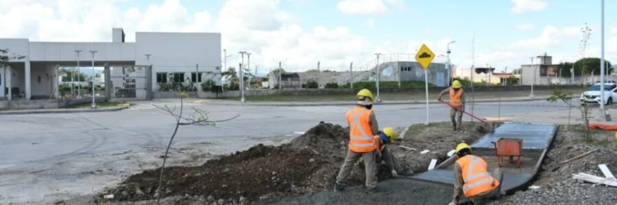 Con la construcción de una ciclovía comenzó la 2da etapa del Plan Vial Zona Sur