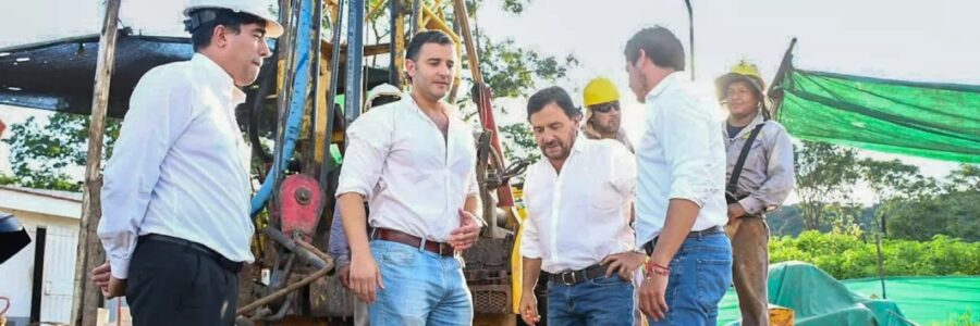 El gobernador Sáenz supervisó el avance de un nuevo pozo de agua que reforzará el sistema de Tartagal