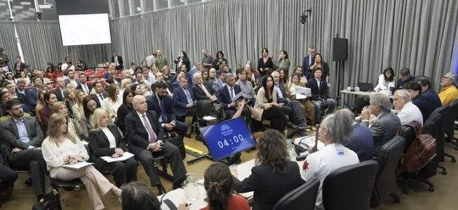 Por amplia mayoría, la audiencia pública rechazó la reforma a la ley de Glaciares en su primera jornada