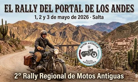 Llega a la ciudad el 2do Rally Regional de Motos Antiguas