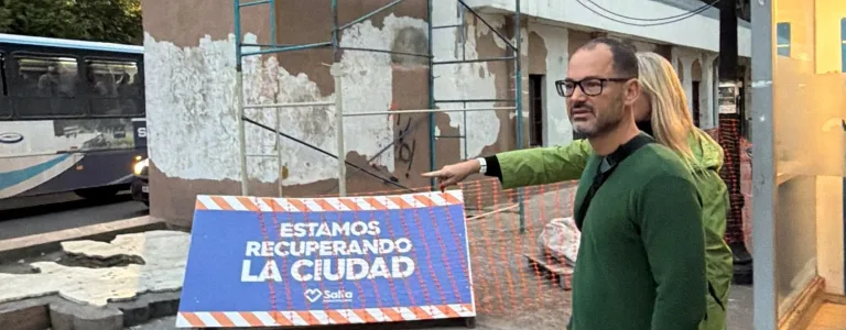 Emiliano Durand recorrió las obras del nuevo espacio emprendedor