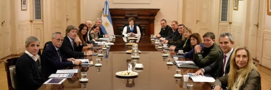 Javier Milei encabezó una reunión de Gabinete con foco en la gestión y sin menciones a la interna