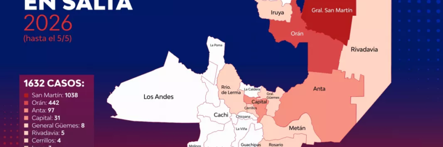 Chikungunya: Salud Pública confirma 1632 casos y refuerza la vigilancia epidemiológica