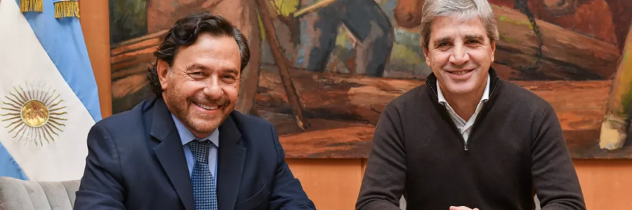 Sáenz planteó a Caputo la regularización de fondos para obras clave y garantías en el abastecimiento de gas