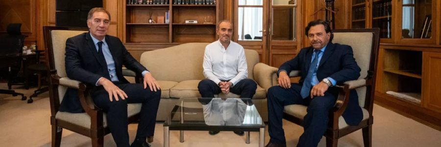 Sáenz se reunió con Santilli y “Lule” Menem para avanzar en una agenda de políticas de desarrollo federal