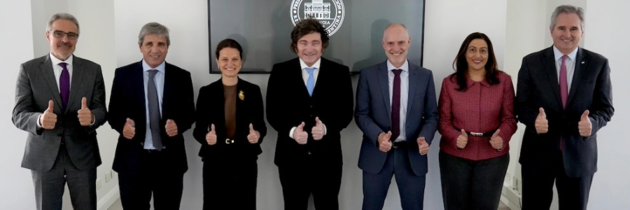 Milei recibió en Olivos a las autoridades del Banco Mundial tras la concesión de la garantía por USD 2.000 millones