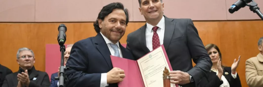 El gobernador Sáenz tomó juramento al nuevo ministro de Seguridad, Nicolás Avellaneda
