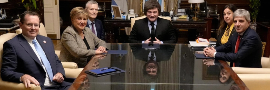 Kristalina Georgieva se reunió con Javier Milei en la Casa Rosada y participó de una reunión de Gabinete ampliado