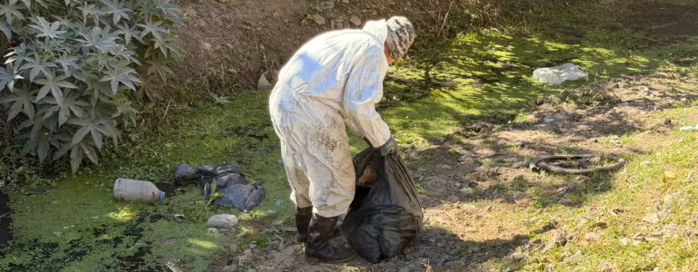 La Municipalidad realizó una limpieza integral en el canal pluvial de Villa Juanita