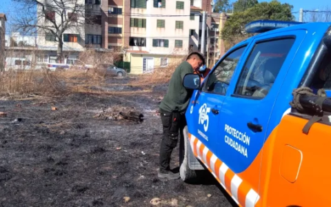 La Municipalidad sancionó a los responsables de un incendio de pastizales en zona sur