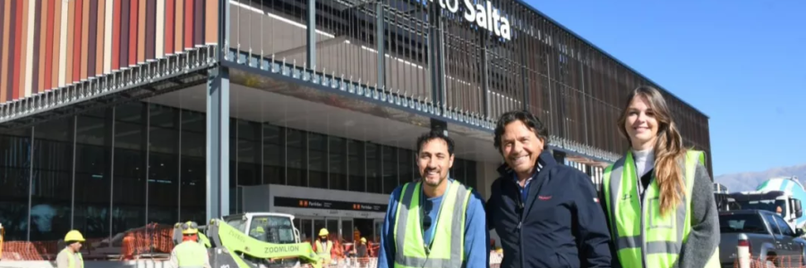 Sáenz: “La ampliación del aeropuerto de Salta es la obra aeroportuaria más importante del país después de Ezeiza y Aeroparque”