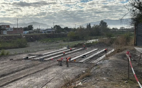 Comenzó la construcción de las bases del nuevo puente de Santa Lucía