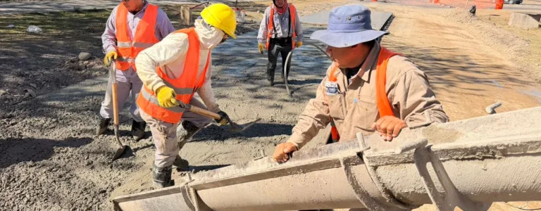Plan Vial Zona Norte: inició el hormigonado en la colectora de avda. Bolivia