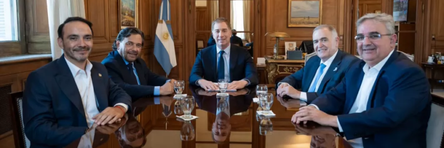 Sáenz y gobernadores del Norte Grande se reunieron con Santilli por la agenda de la región