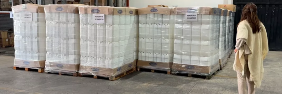 Salud Pública recibió 1.700 bidones para completar el circuito de agua segura en comunidades del norte provincial